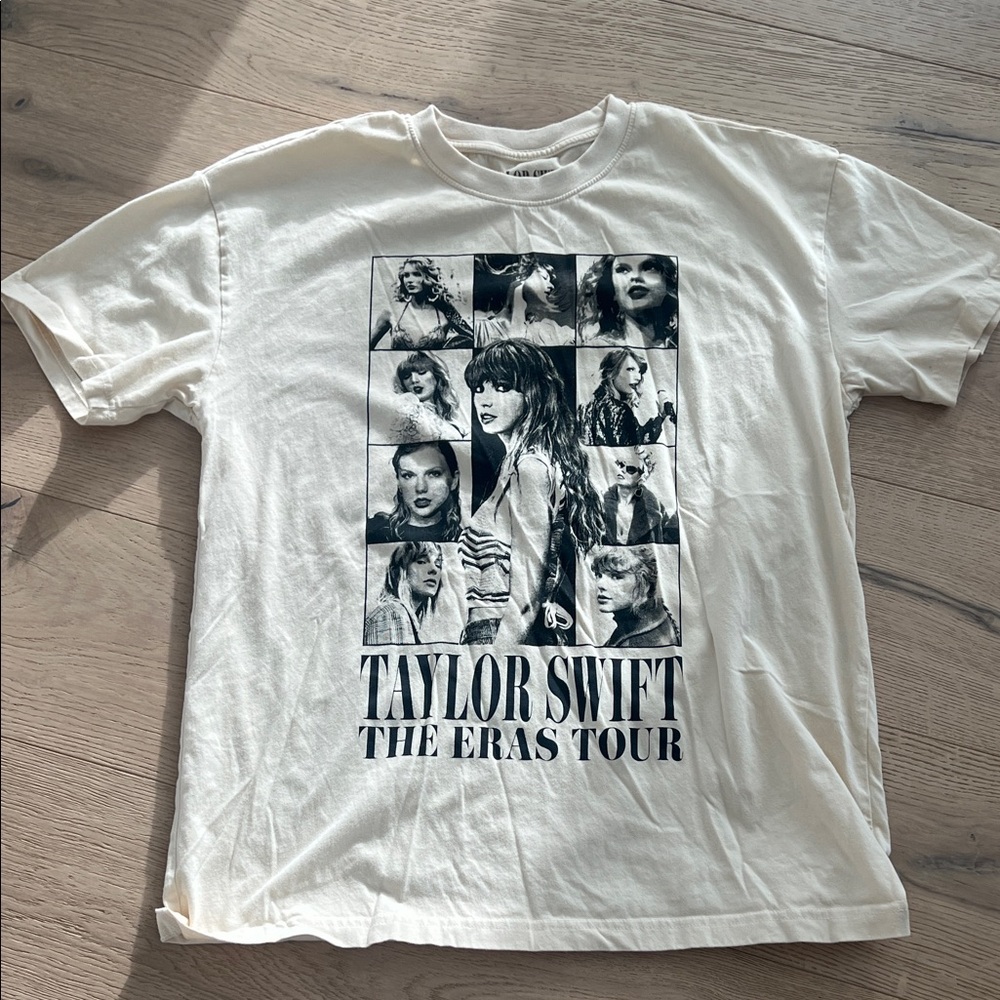 Taylor Swift White Short Sleeve 'The Eras Tour' Graphic Tee